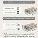Large Capacity Clothes Storage Bag Heavy Duty Non-woven Organizer Box Clear Window for Comforters Blankets Bedding Under Bed